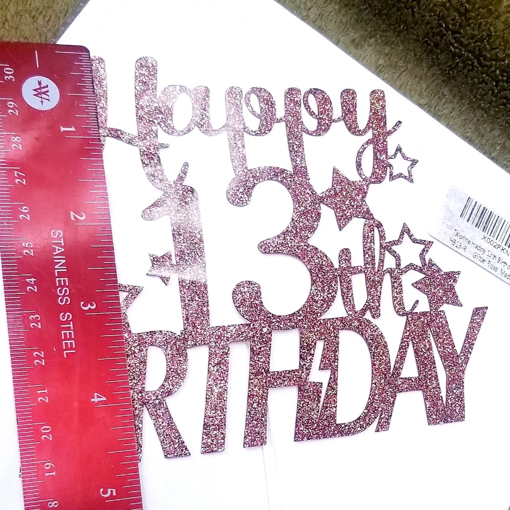 Happy 13th Birthday Cake Topper